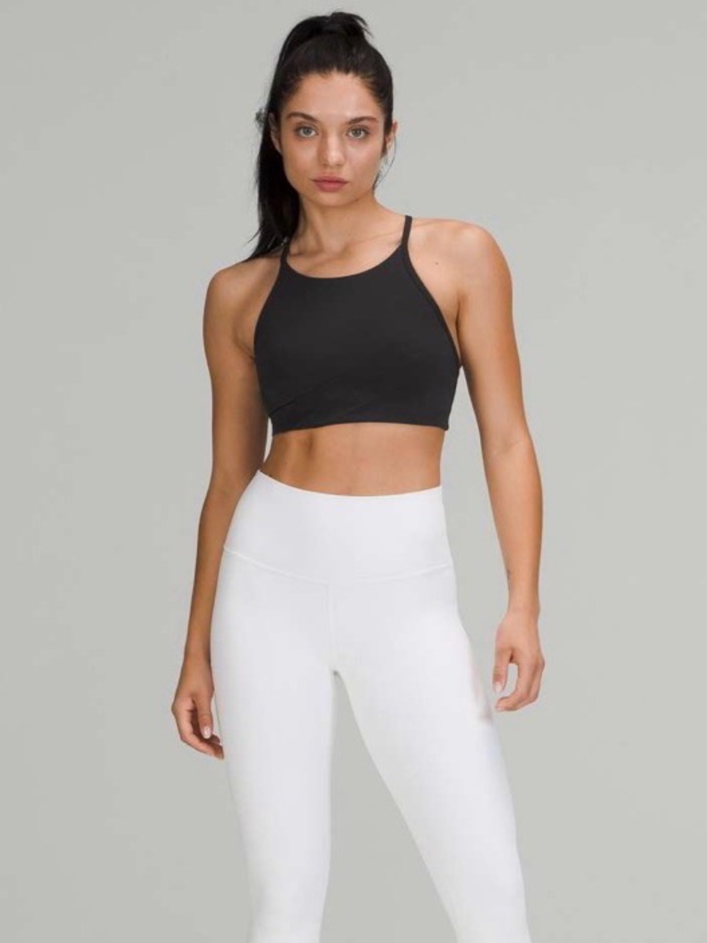 lululemon athletica Black High-Neck Sports Bra